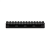 Super Slim .5" Picatinny Riser Mount 13 Slot Aluminum Black