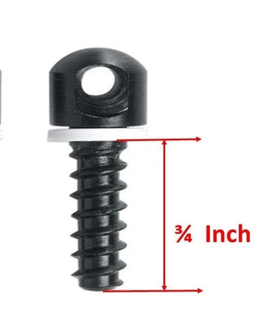 3/4" Long Swivel Sling Wood Screw Studs by ACME Machine (Set of 2)