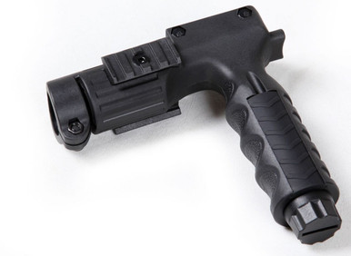 Fore Grip with Dual Rail and 1" Flashlight Holder