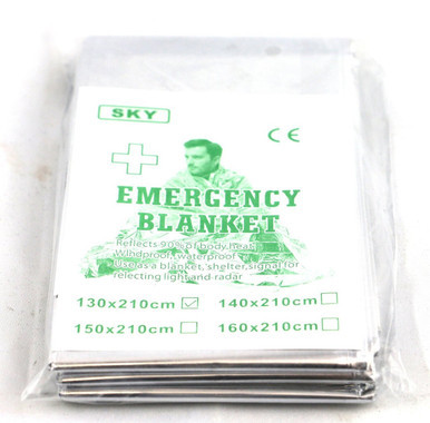 Emergency Mylar Thermal Blanket 52" x 82" Survival Water-Proof by ACME Machine
