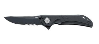 CRKT SEISMIC BLACK WITH VEFF SERRATIONS 5401K