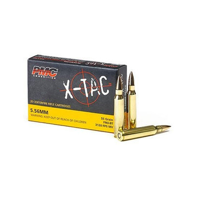 1000RDS OF PMC X-TAC 5.56 NATO AMMO 55 GRAIN FMJBT (50 BOXES OF 20RDS)