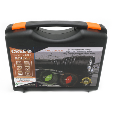ACME AM58 Red/Green CREE LED Illuminator 1000 Lumens w/ Rechargeable Batteries