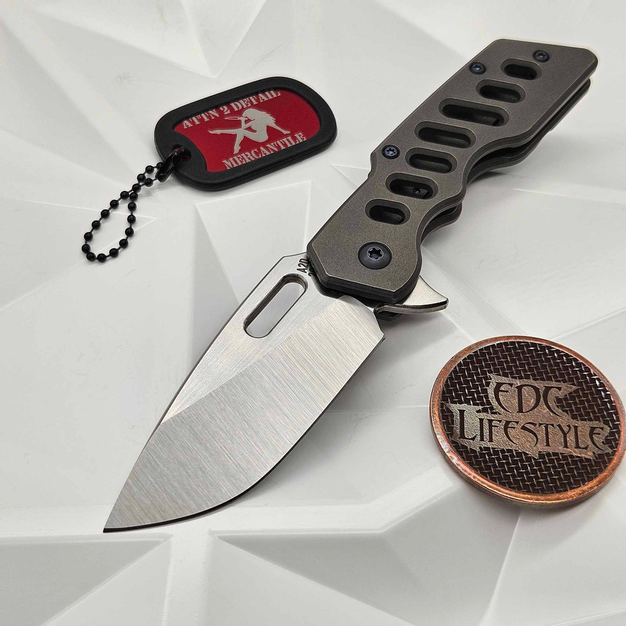 Attn 2 Detail Mk3 Medium Satin Magnacut Drop Point Rising Grind Speed Holes A2D