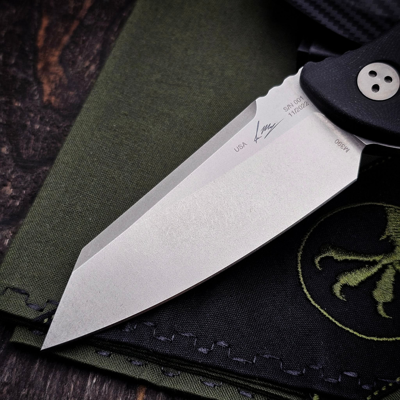 Microtech 93M-10 Socom Alpha Mini Fixed Warcom Stonewash S/N 001