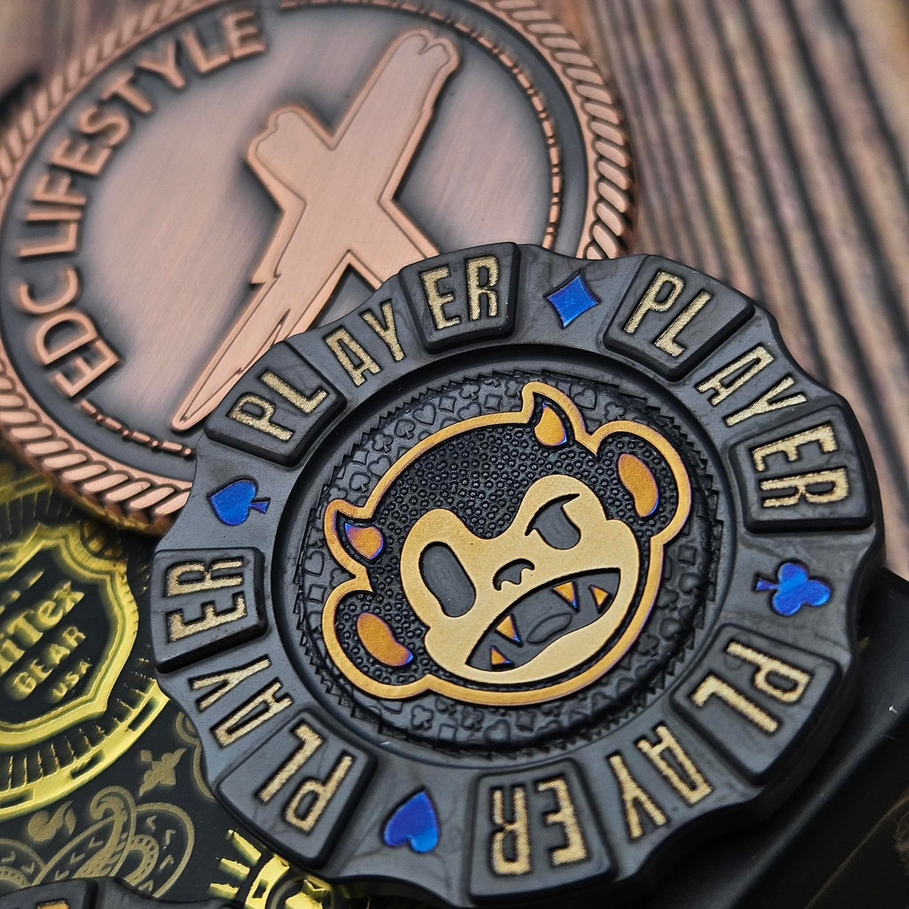 HiTex Gear Titanium Baccarat Monkey Chip