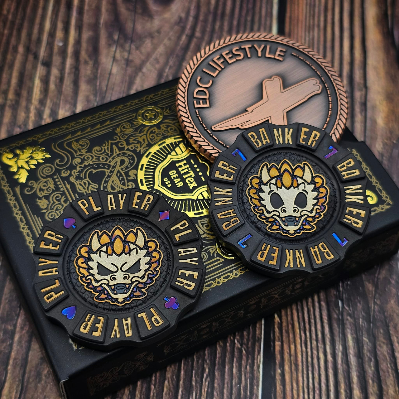 HiTex Gear Titanium Baccarat Dragon Chip