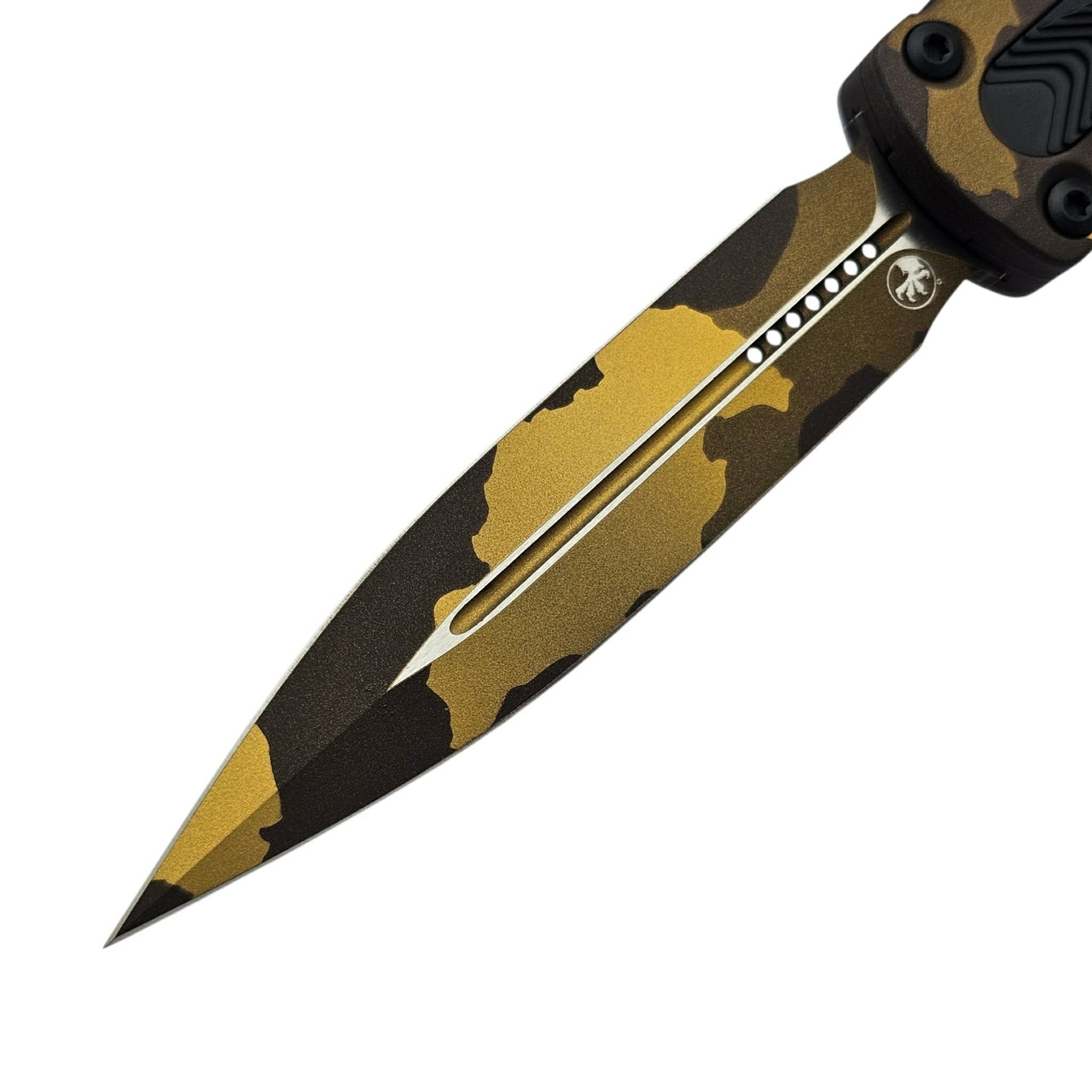 Microtech Dirac Gold Microtech Dirac Delta Gold Camo 3.75