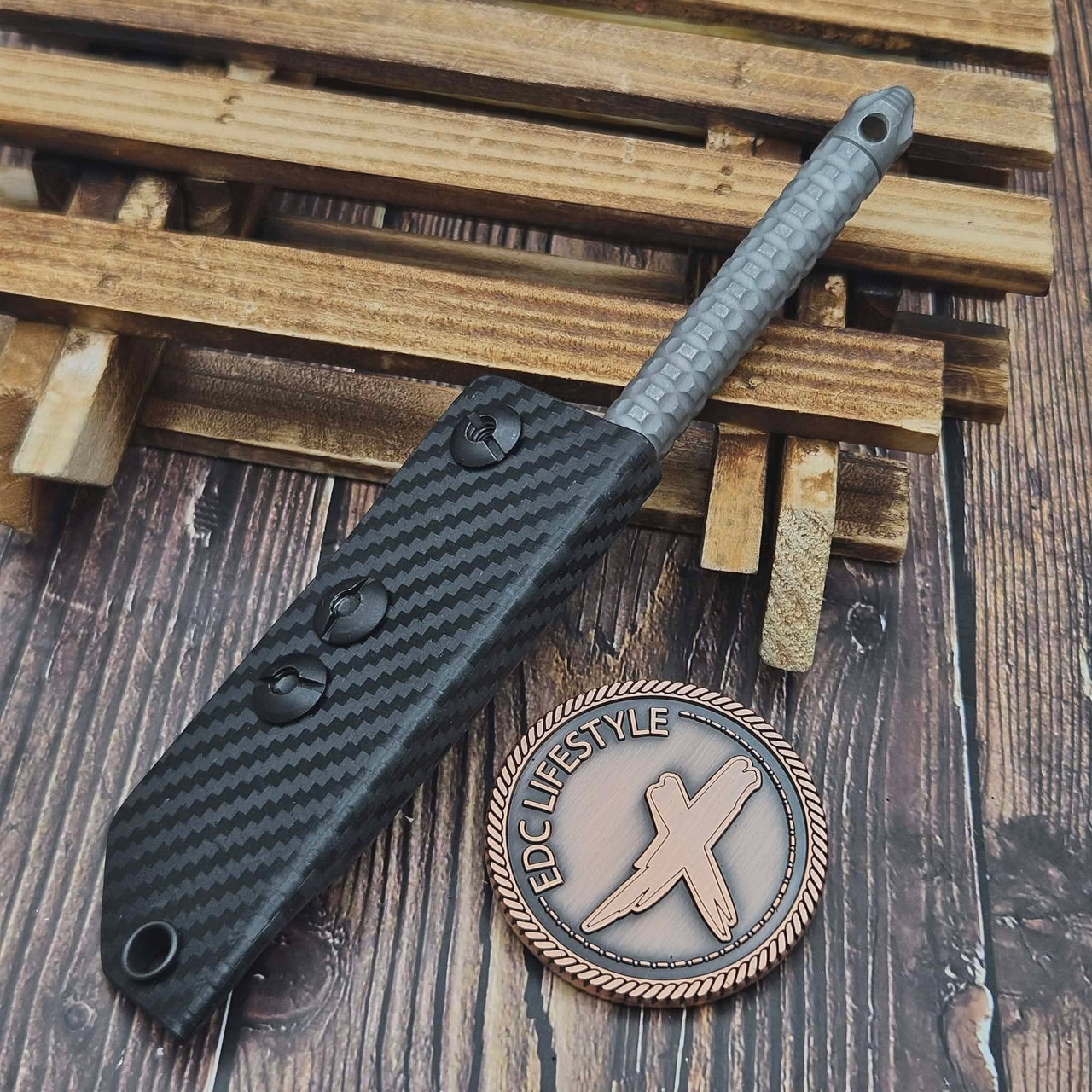 Microtech TAC-P Mini Stainless Steel Apocalyptic Tactical Spike w/Glass ...