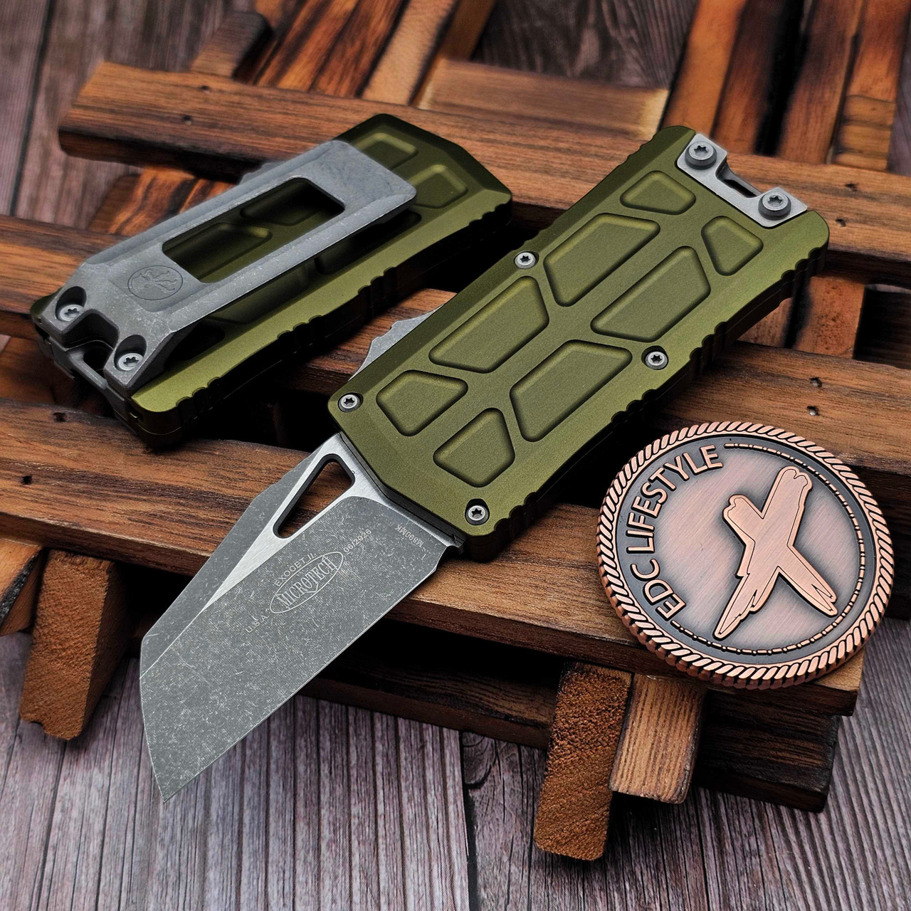 Microtech Exocet II OD Green 2.31