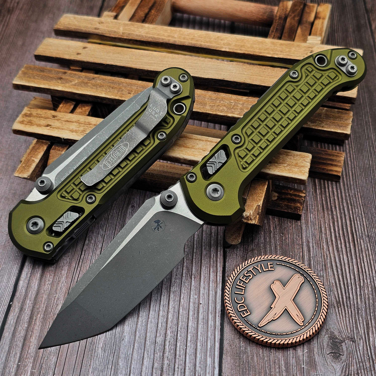 Microtech LUDT Ram-Lok OD Green Frag 3.40