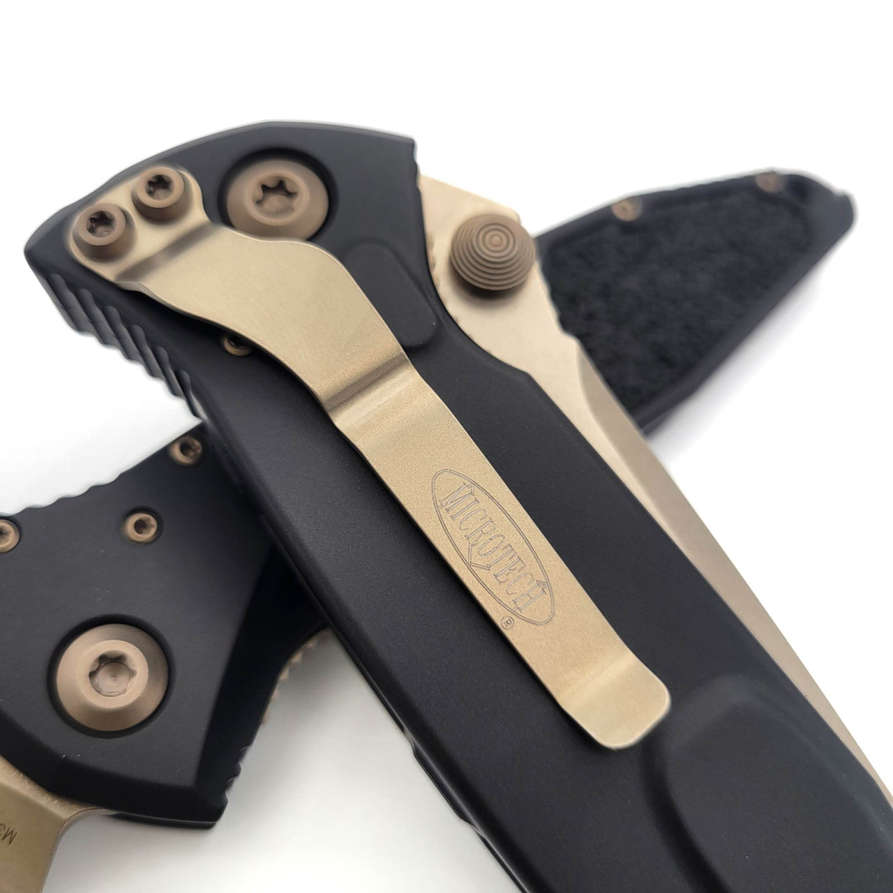 Microtech Socom Elite Manual Black 4" T/E Bronze 161-13
