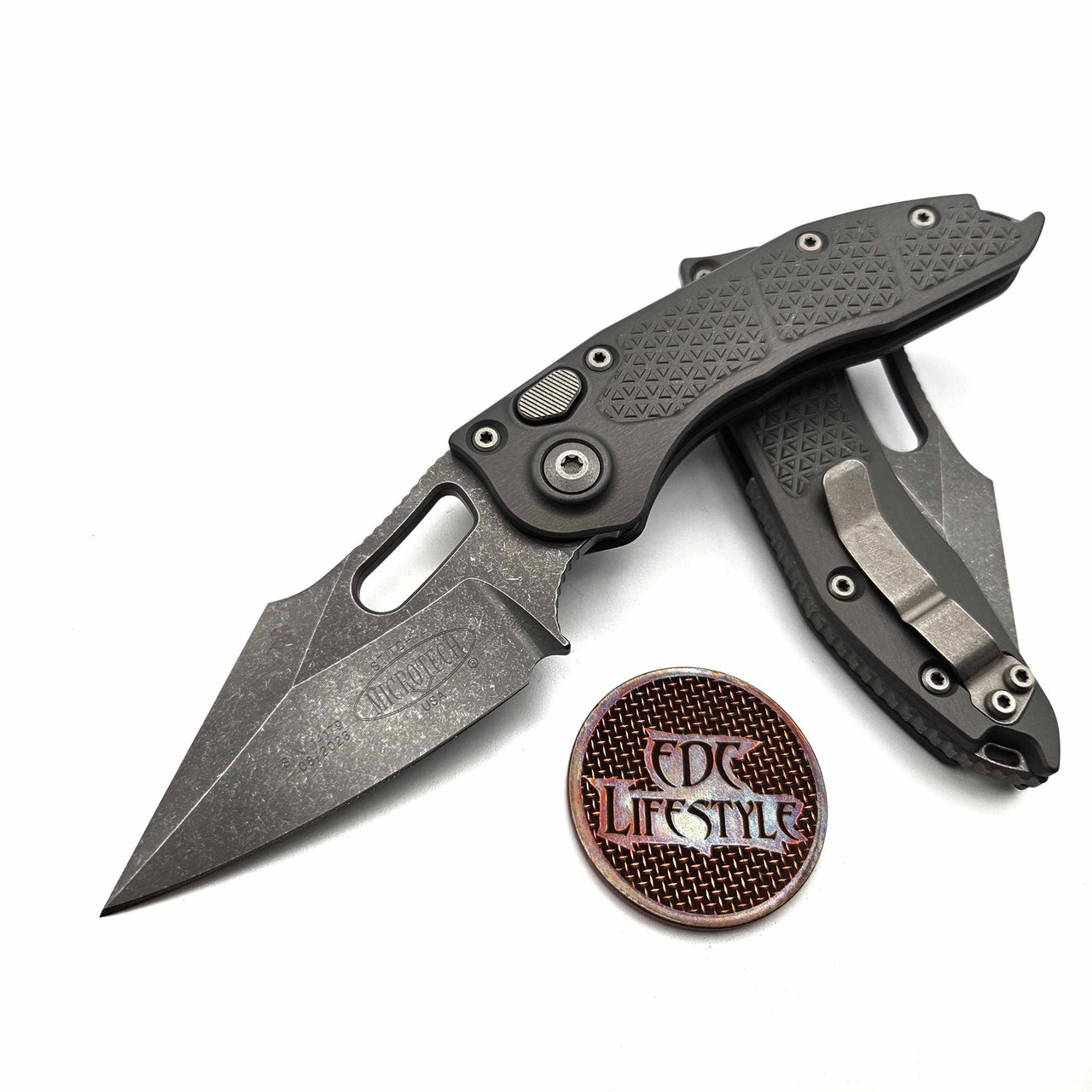 Microtech Borka Auto Stitch 169-10APNC Single Edge Natural Clear