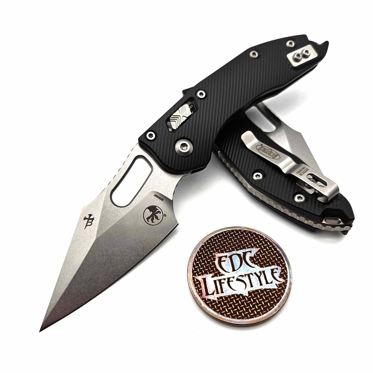 Microtech Stitch Ram-Lok 169RL-10FL Fluted Stonewash Standard