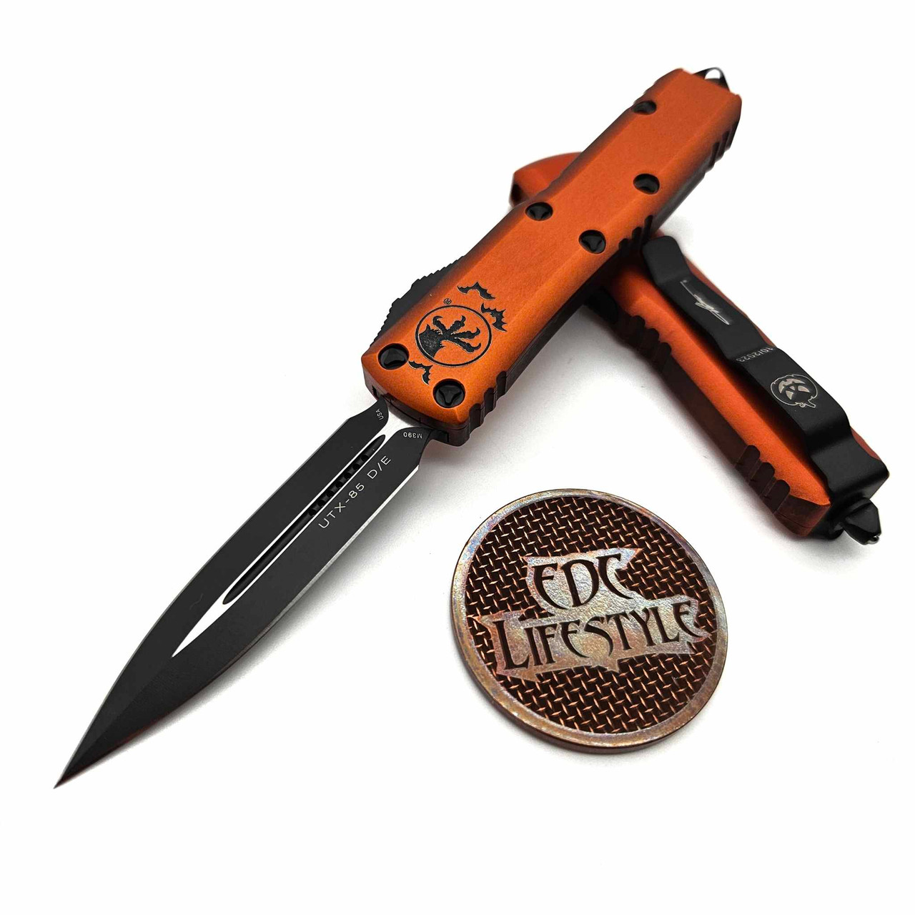 Microtech UTX-85 232-1HWS D/E Black Standard Halloween Signature