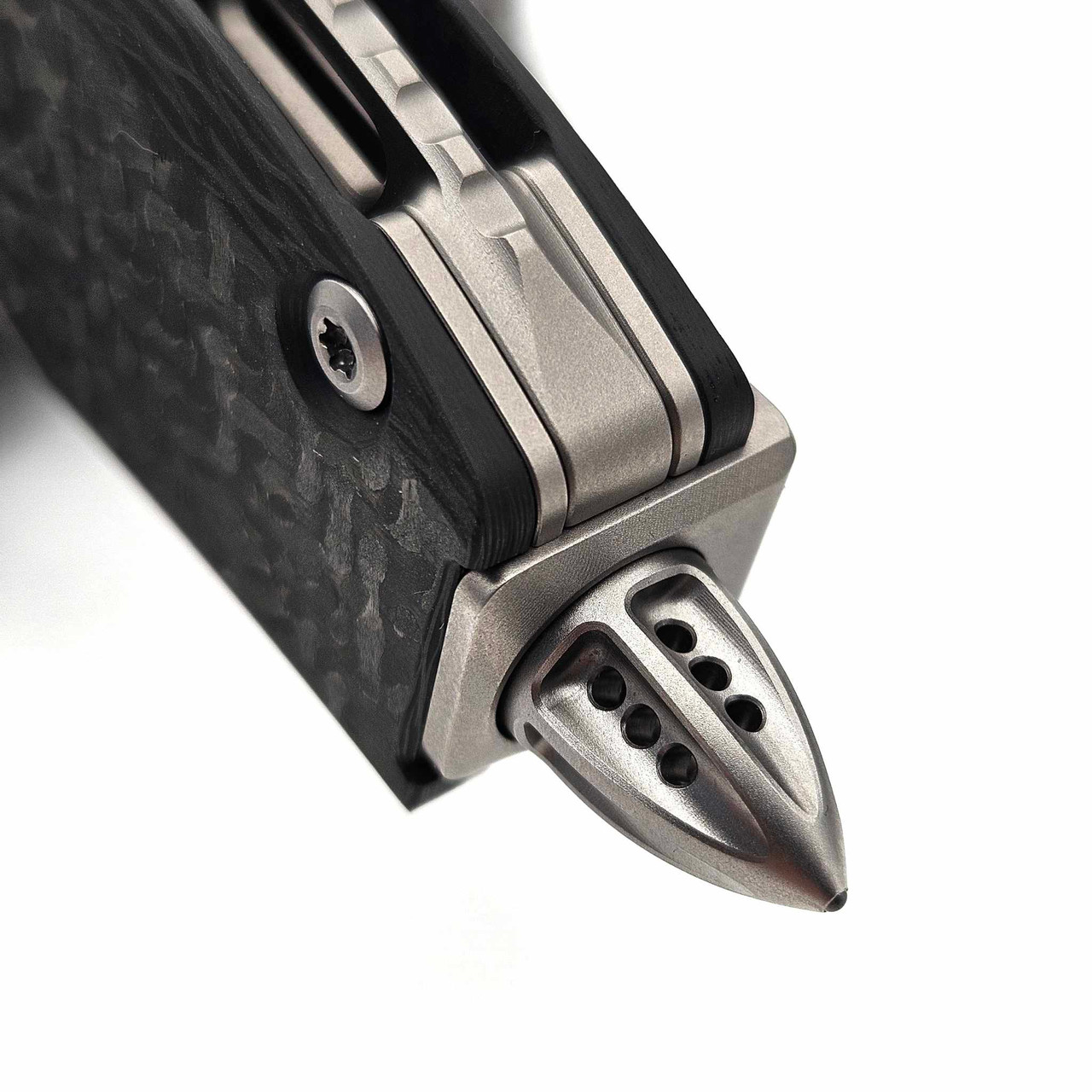 Microtech Matrix Titanium Handle Bead Blast Standard Blue Ti Pivot ...