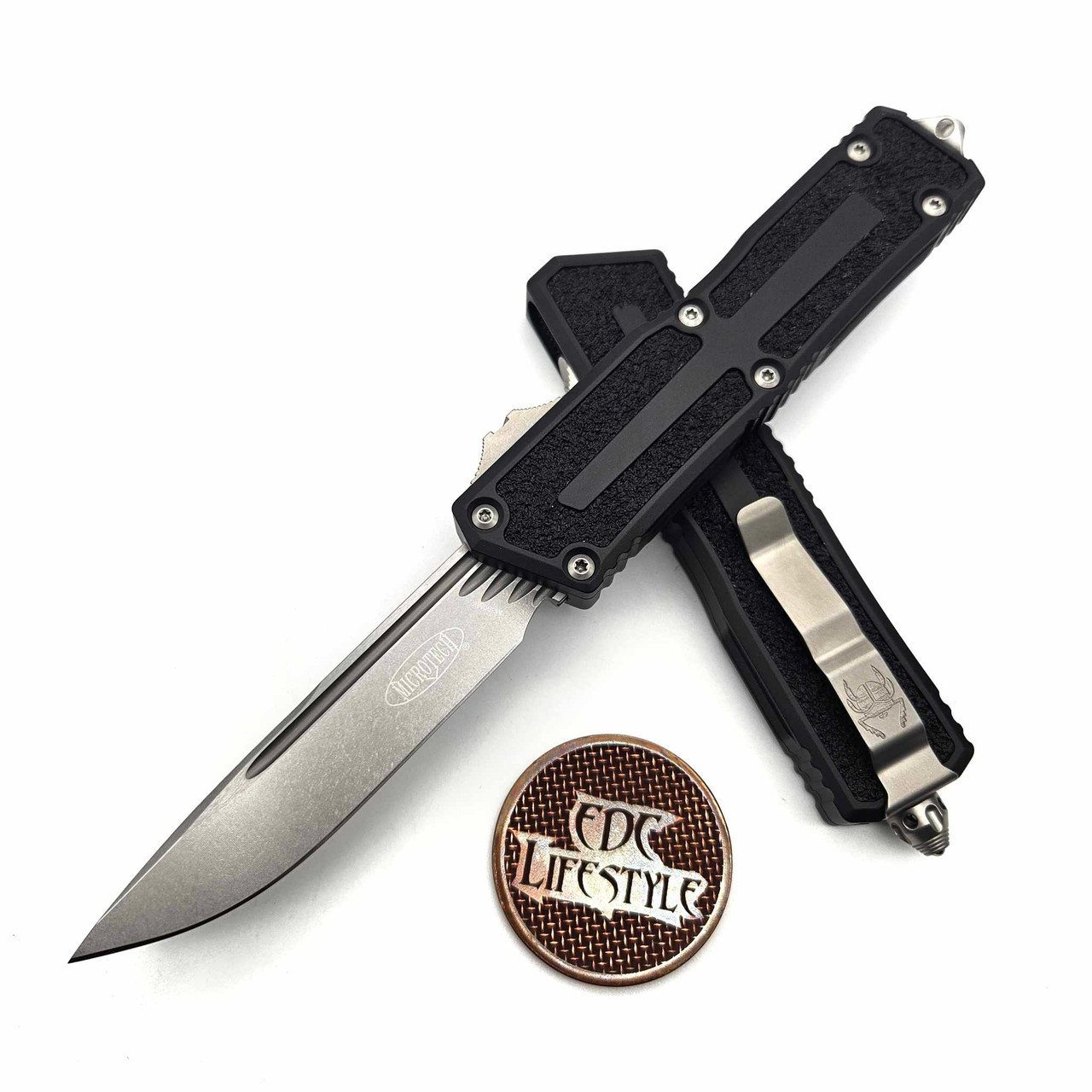 Microtech Scarab II S/E Gen III 1278-10 Black Stonewash Standard