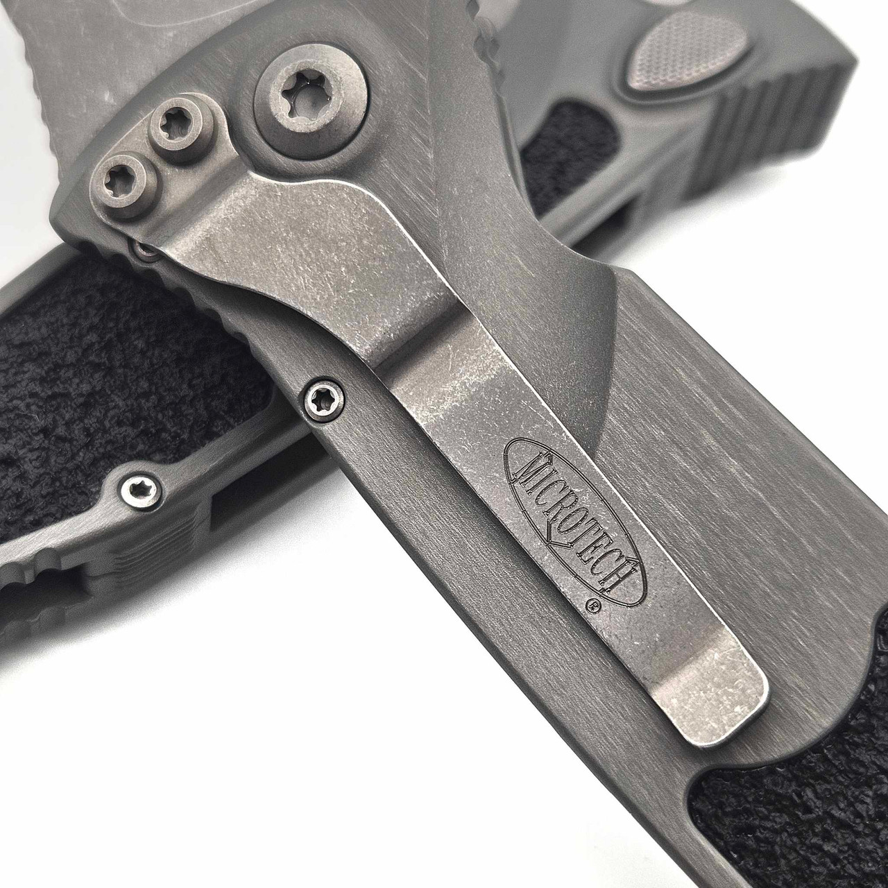 Microtech Socom Elite Auto Natural Clear 4" S/E Partial Serrated ...