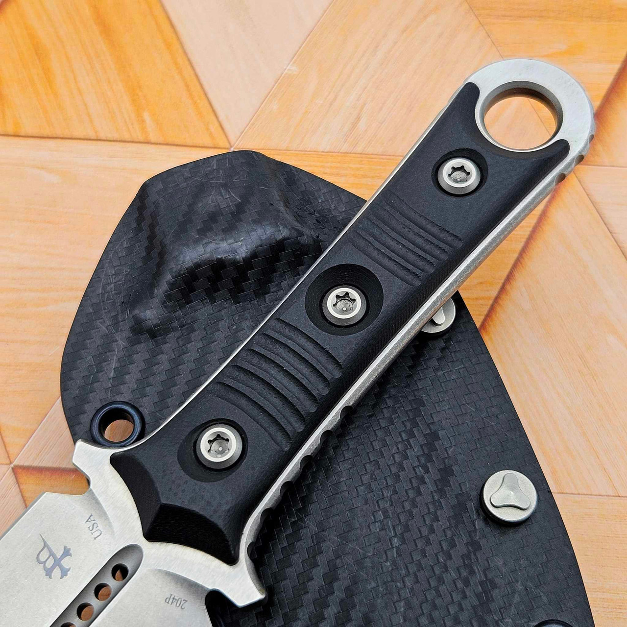Microtech/Borka Blades 201-10 SBD Fixed Blade Stonewash Double Edge ...