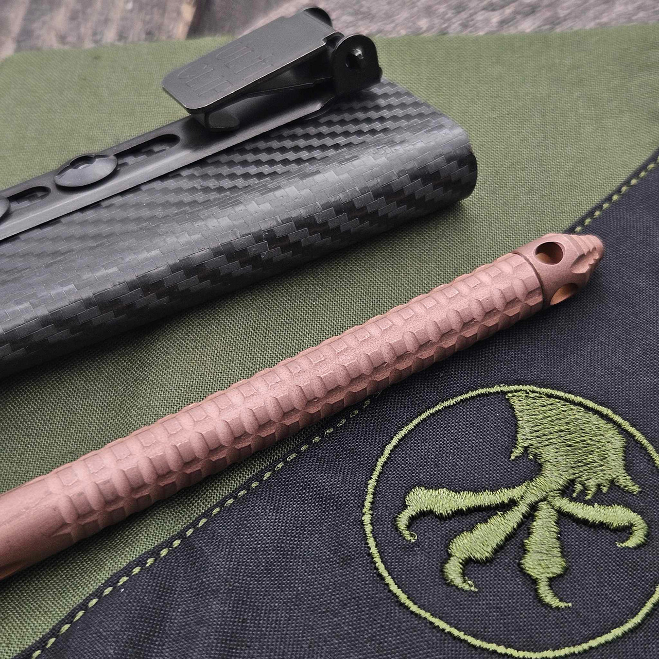 Microtech 112-1PVDRGS TAC-P Rose Gold PVD Coated Stainless Steel ...