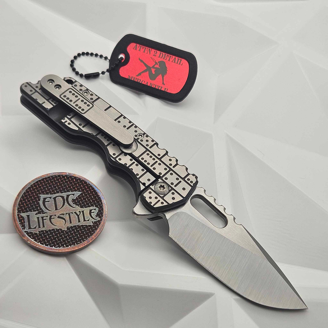 Attn 2 Detail Mk2 Medium Satin Magnacut Drop Point Rising Grind 