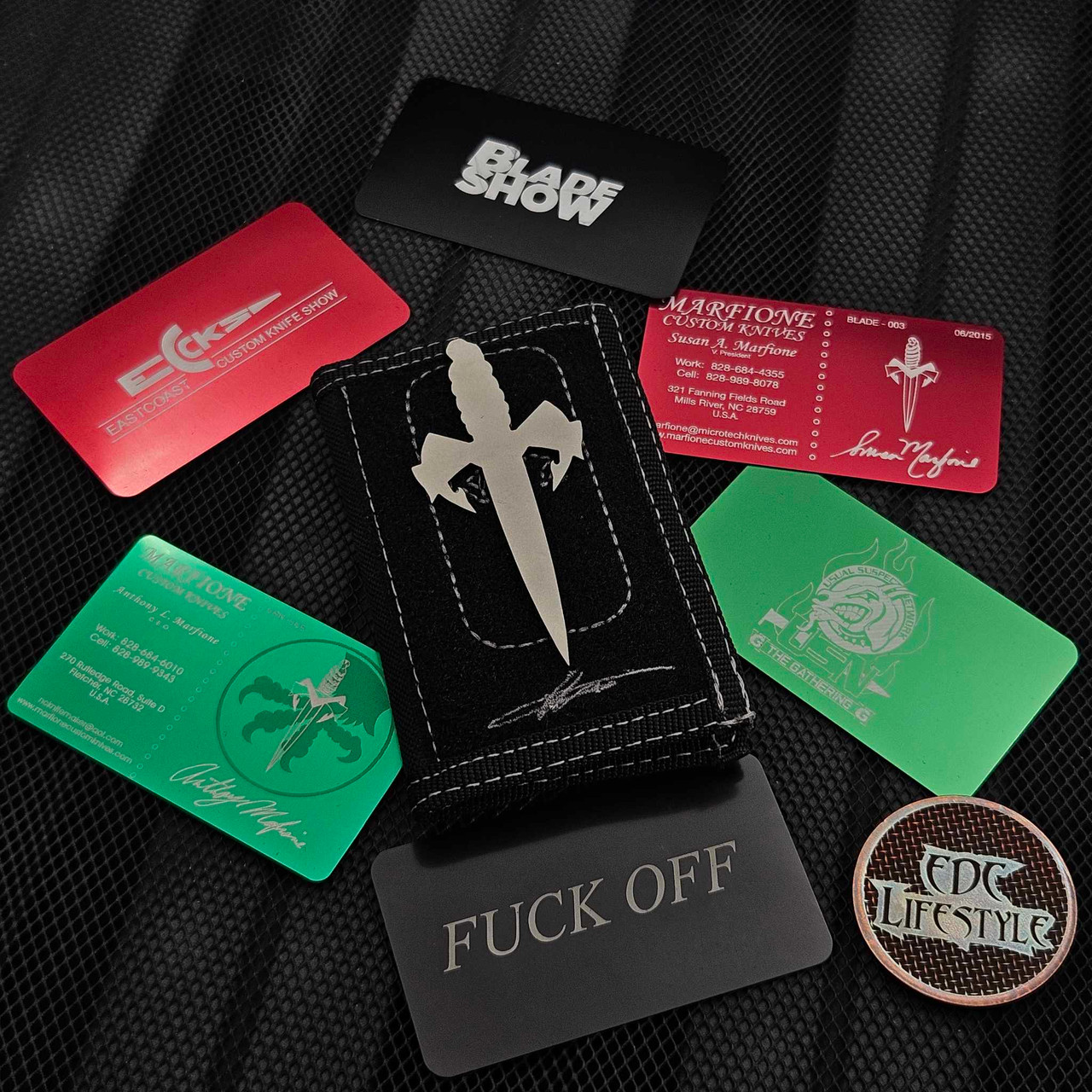 Microtech Knives/Marfione Wallet Velcro w/Swag