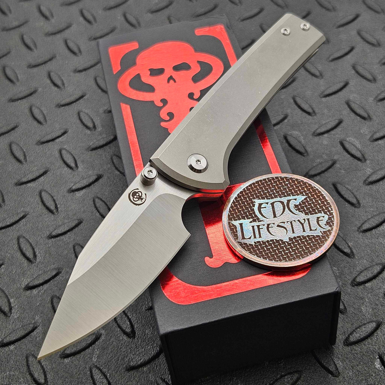 Chaves Knives Scapegoat Street Titanium Stonewash 3.5