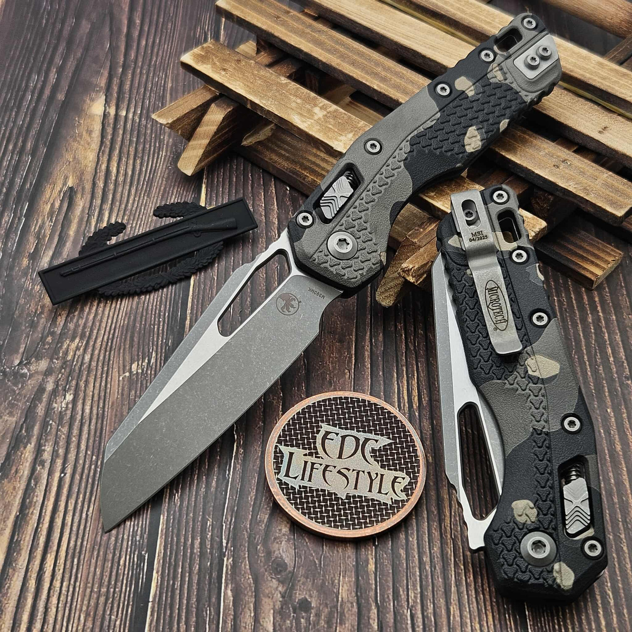 Microtech MSI Ram-Lok S/E Tri-Grip Polymer Black Apocalyptic