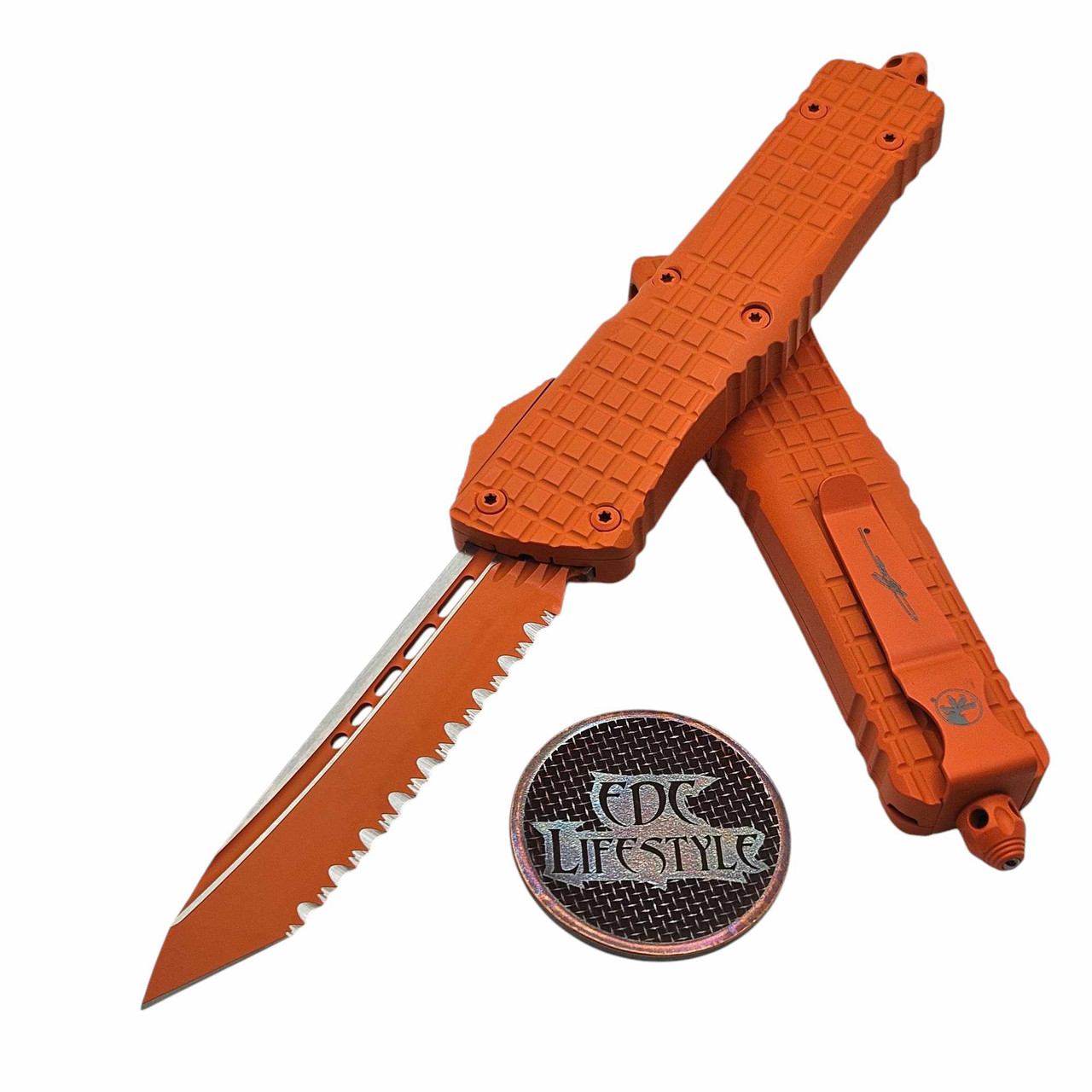 ばろん Microtech Combat Troodon Gen III 1144-1OR Orange Tanto Edge