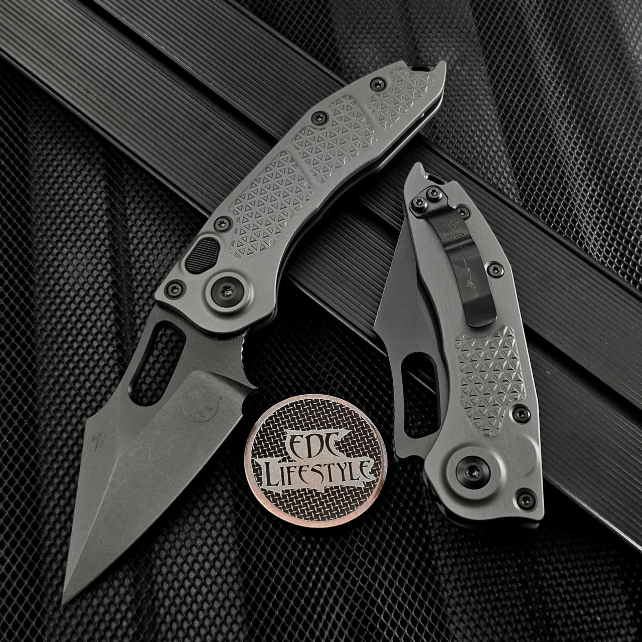 Microtech Borka Auto Stitch A S/E DLC Standard 169-1DLCTNCS