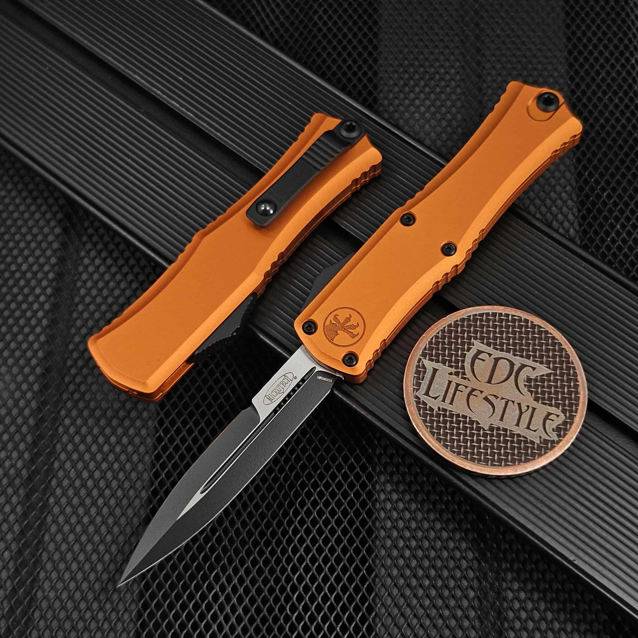Microtech Mini Hera 1701M-1OR Orange Bayonet Black Standard