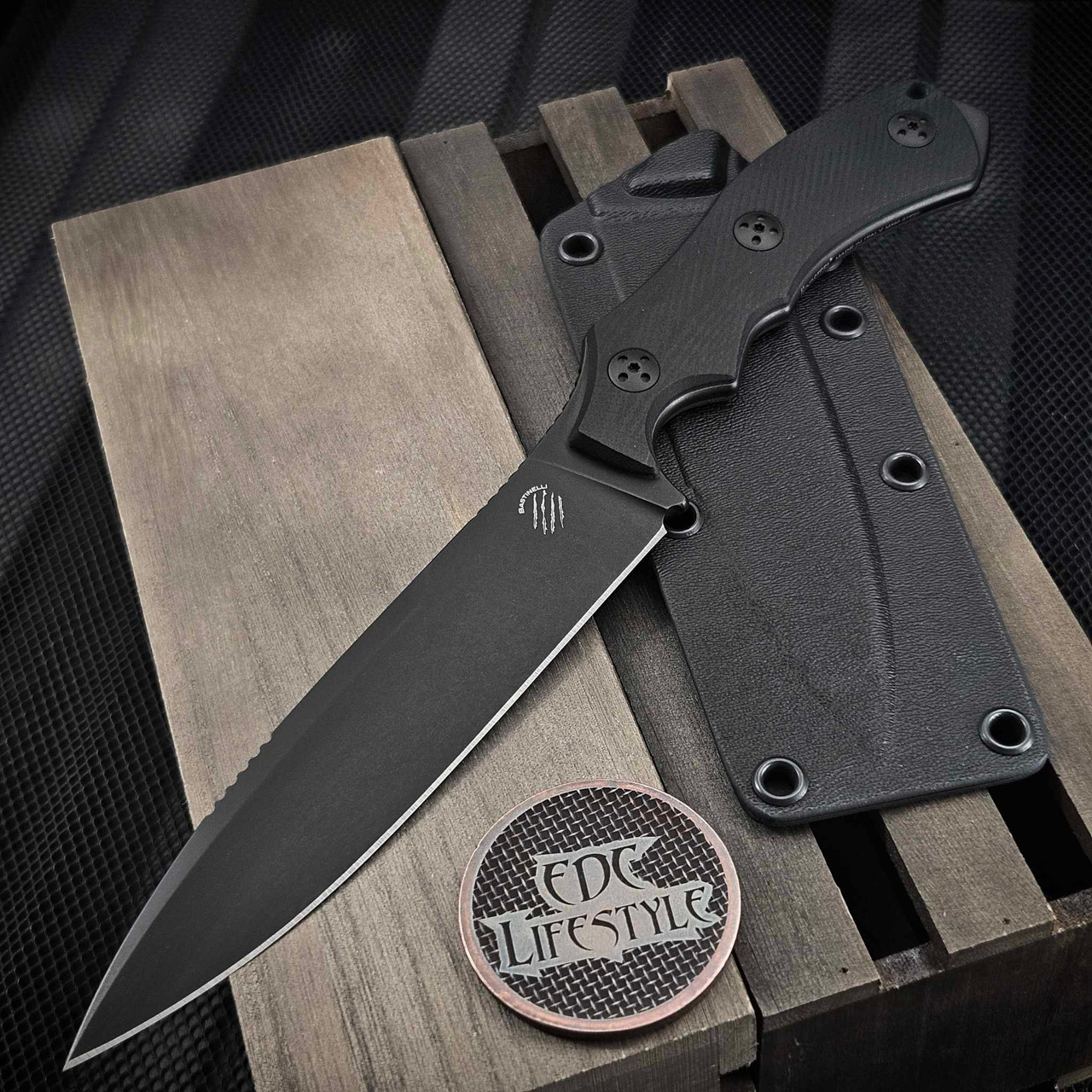 Bastinelli Knives Raptor L Black G-10 5.5