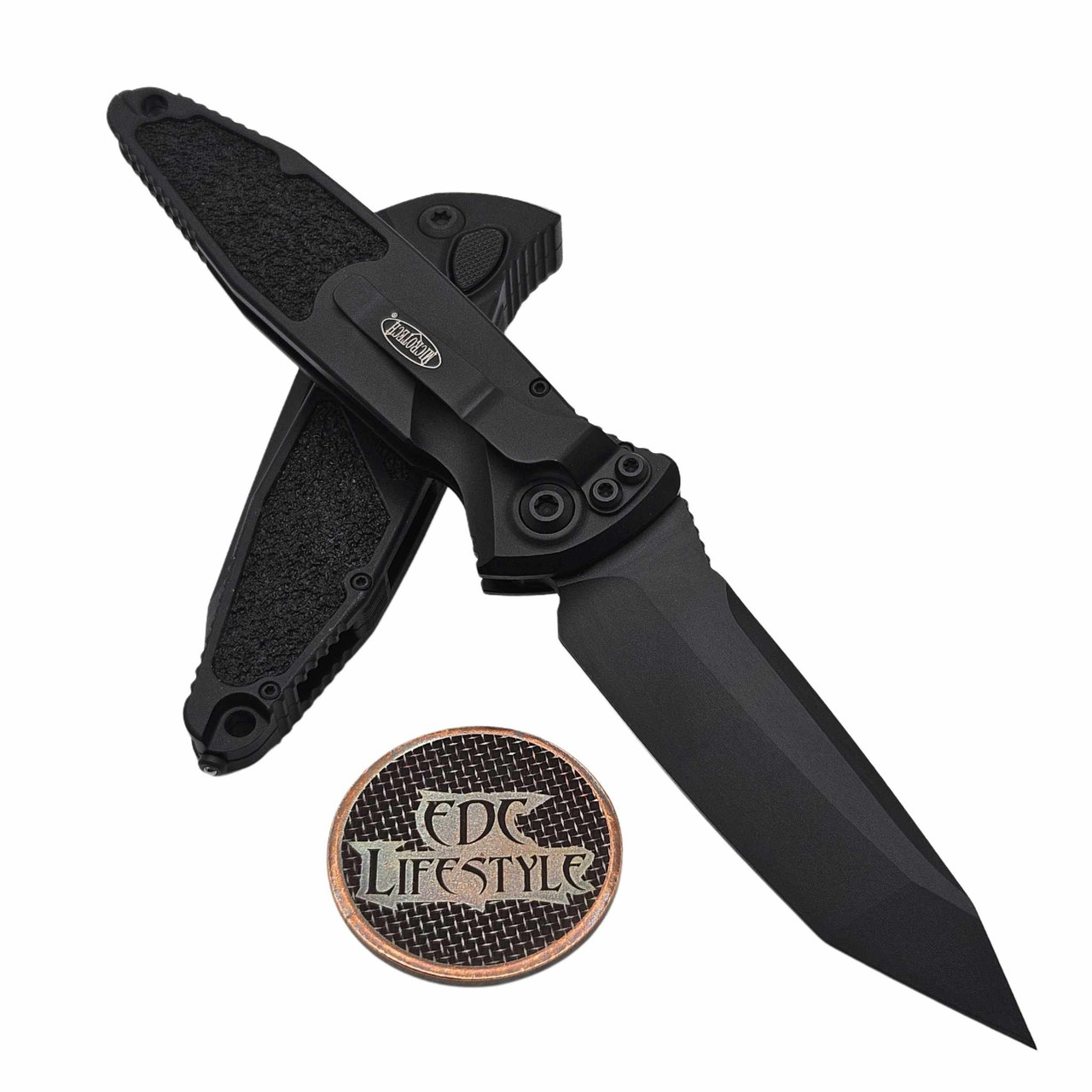 Microtech Socom Elite Auto 161A-1T-X4 Blackout Tanto Edge