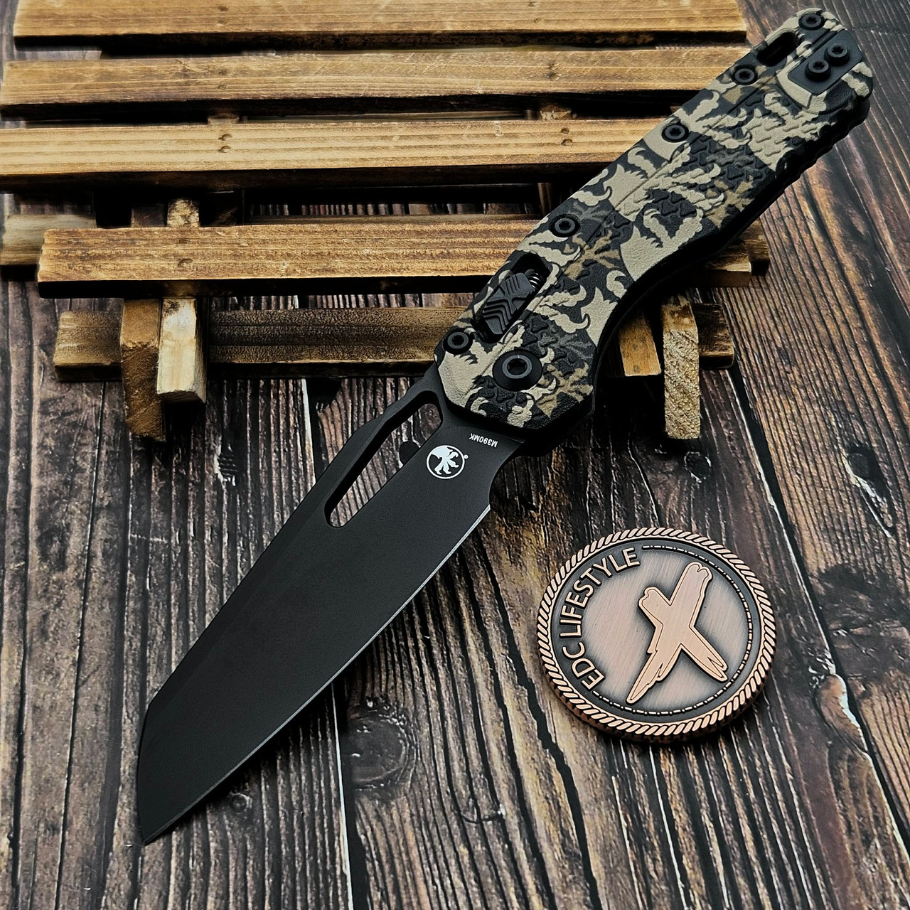 Microtech MSI Ram-Lok Clawburst Camo Tri-Grip Polymer 3.85