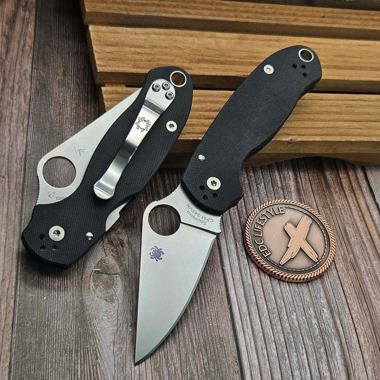 Spyderco Para 3 Compression Lock Black G-10 2.93