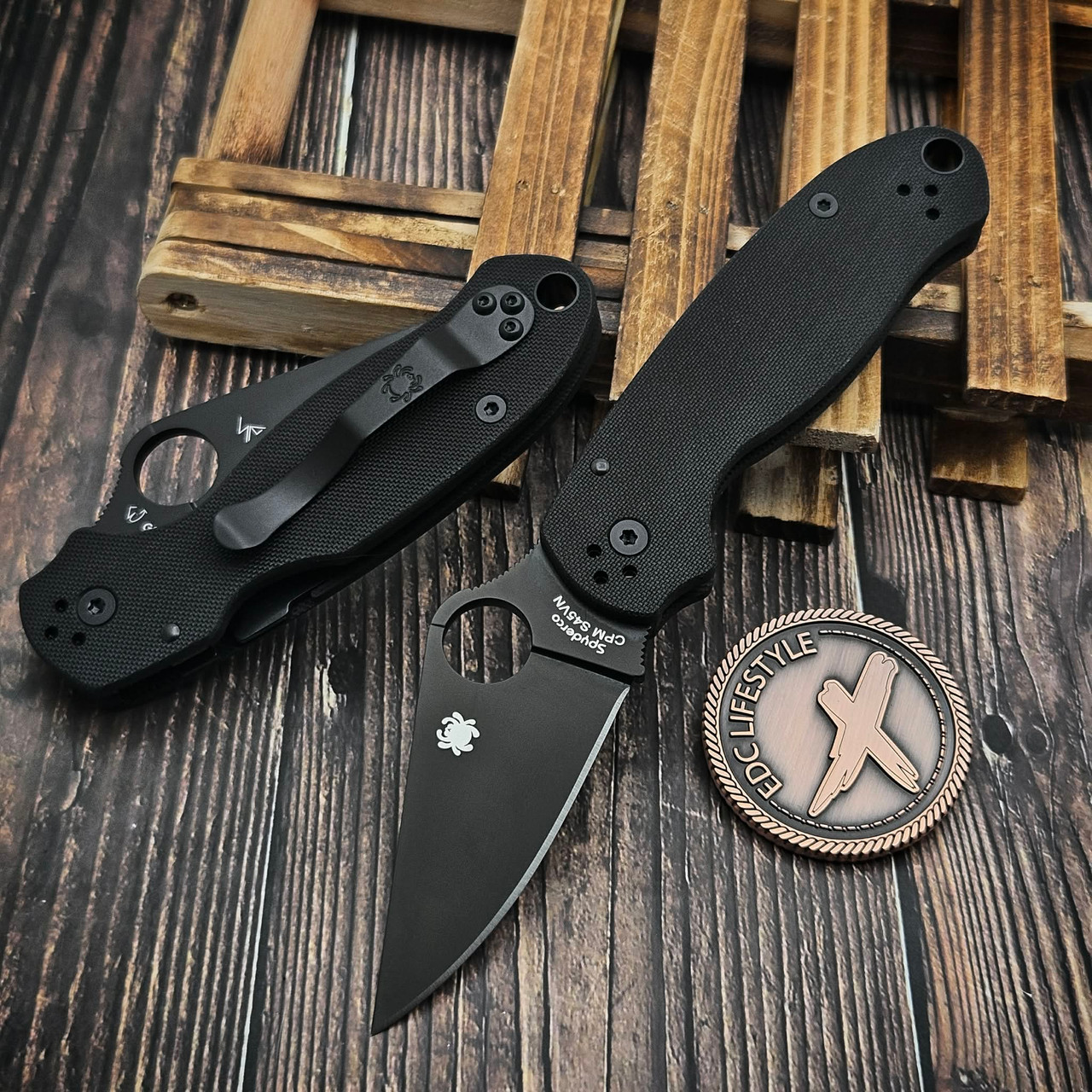 Spyderco Para 3 Compression Lock Black G-10 2.93