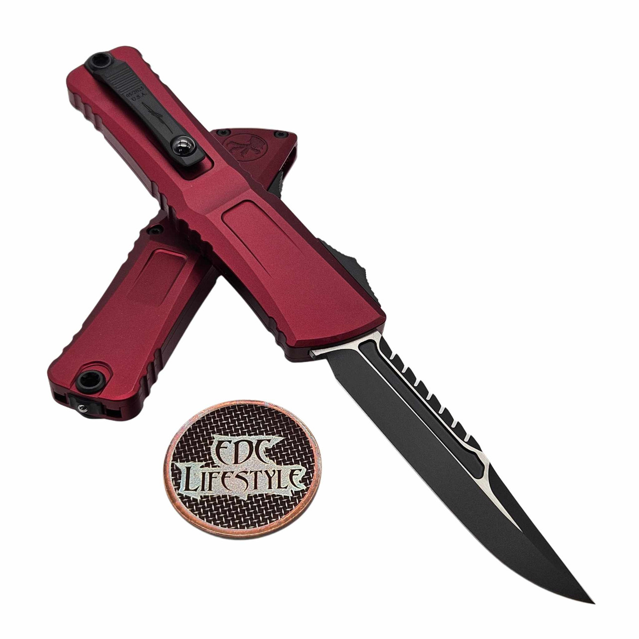 Microtech Combat Troodon Gen III Merlot 4" Interceptor Black 1217-1MRS
