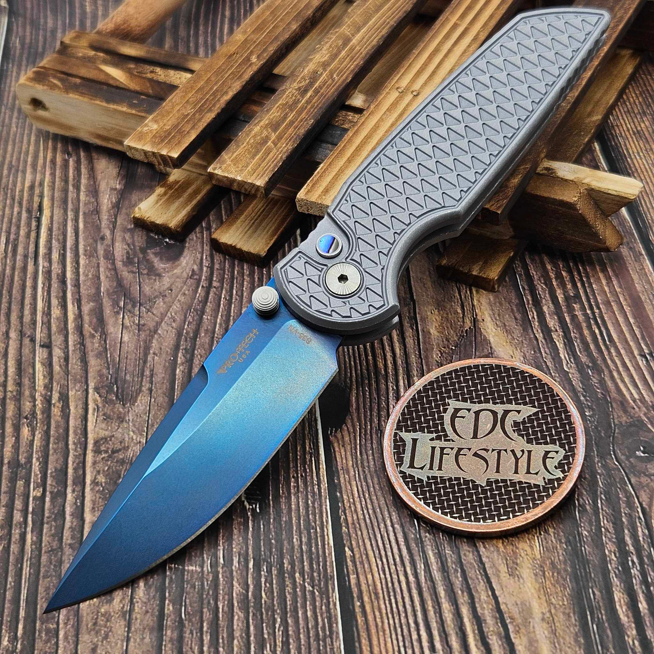 ブルーツリー　3デック Pro-Tech Knives Blade Show Atlanta 2025 TR-3 Integrity Thumbstud
