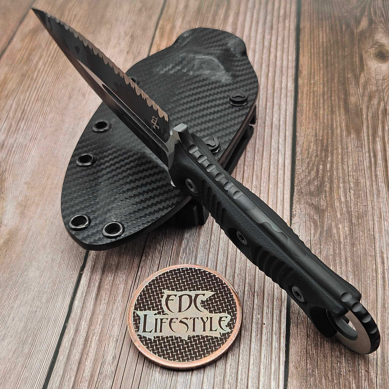 Microtech Borka SBD 201-3USCS D/E Urban Camo Stripe Full Serrated S/N ...