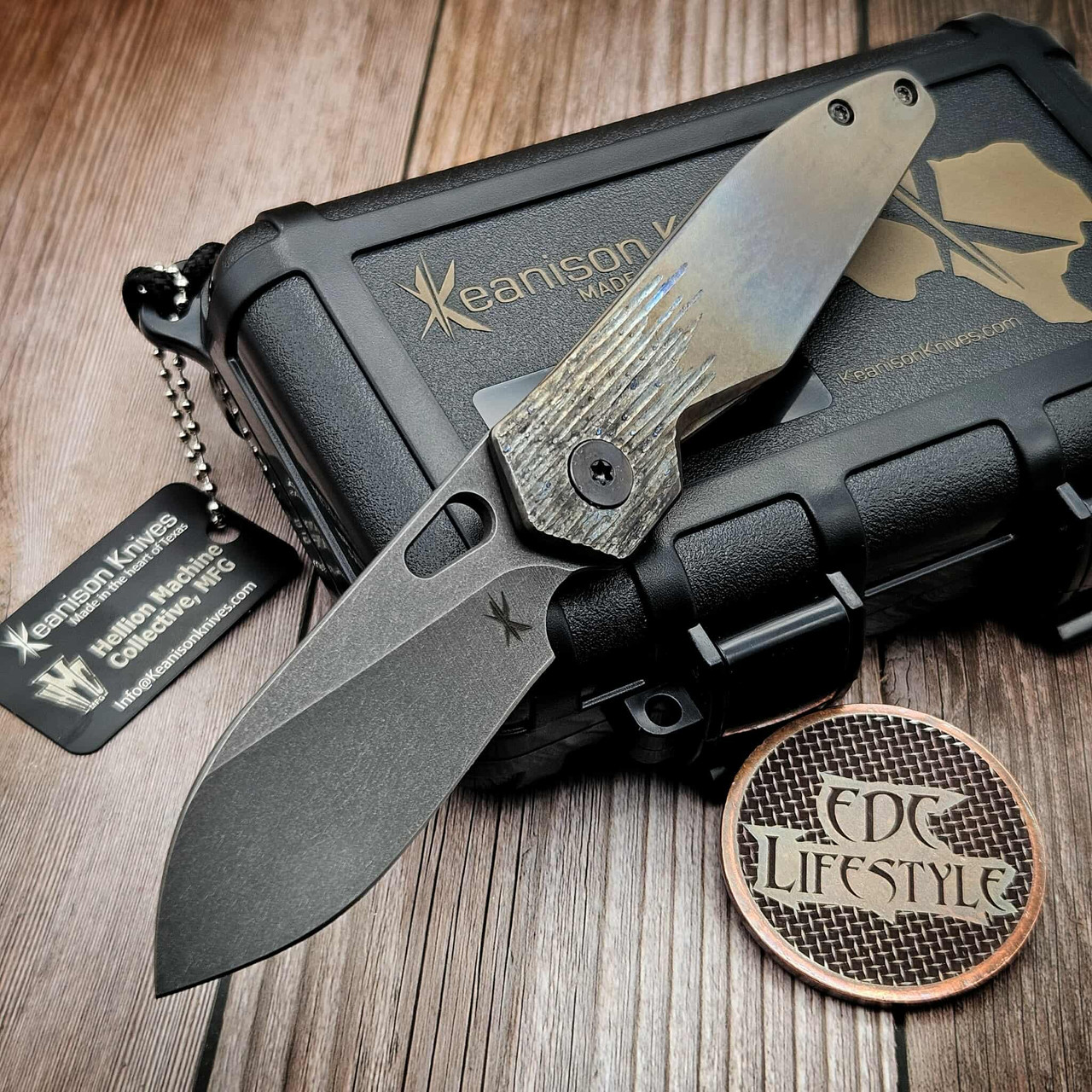 Keanison Knives Stray 2.0 Titanium Frame Lock Folder #86