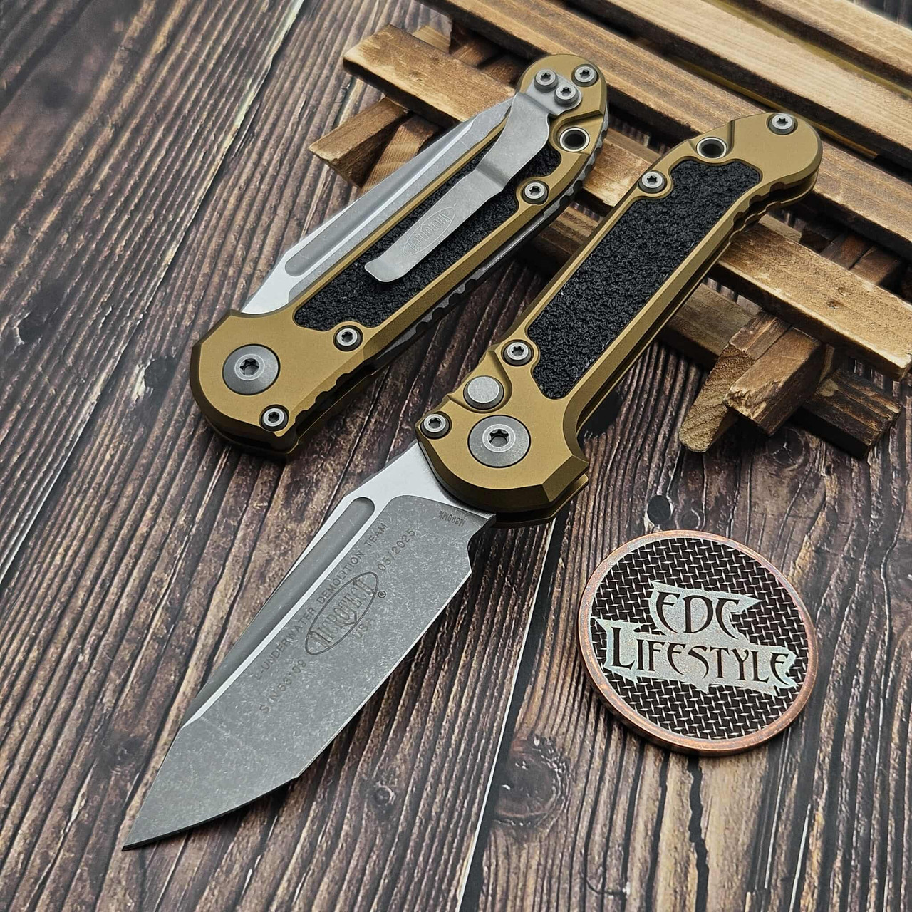 Microtech LUDT T/E Gen III 1136-10APTA Tan Apocalyptic Standard