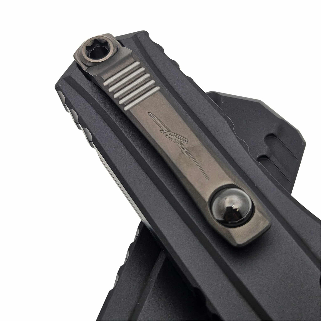Microtech Cypher II D/E 1242-1DLCTSH DLC Shadow Signature Series