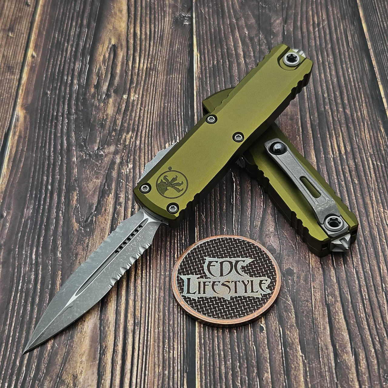 Microtech UTX-85 Gen III 1232-11APOD OD Green 3.06