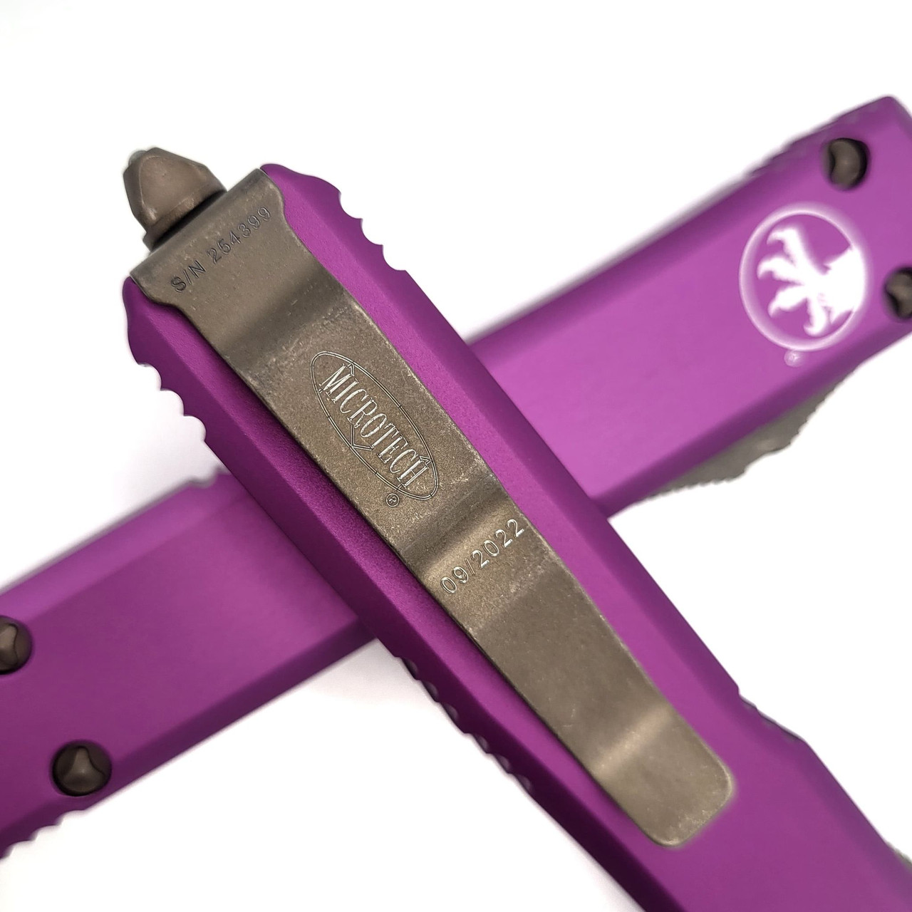 Microtech Ultratech 12313APVI Violet Bronzed Apocalyptic Tanto Edge