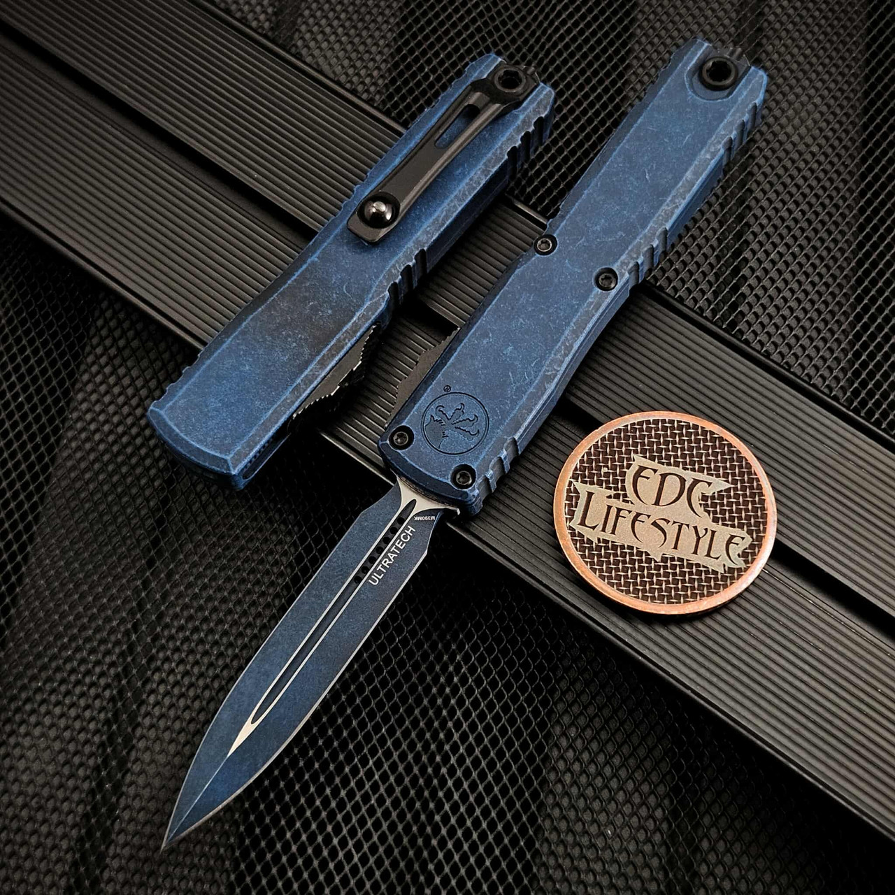 Microtech Ultratech ZBP 1122-1WBL Double Edge 3.5