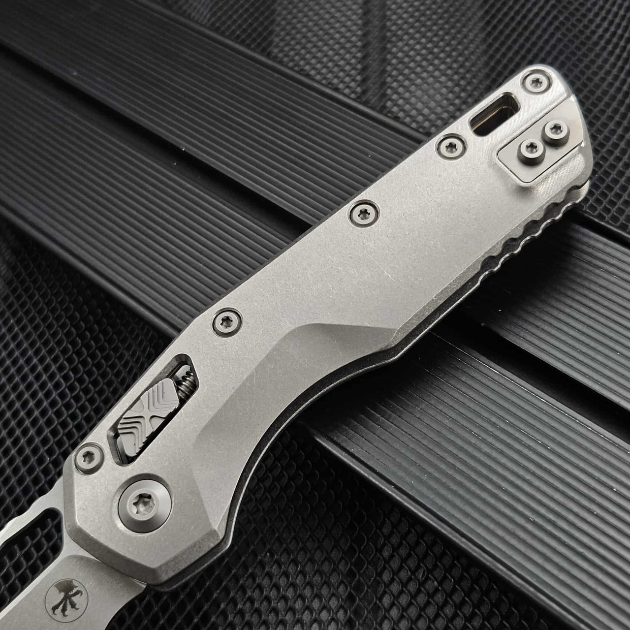 Titanium Microtech aMicrotech MSI Ram-Lok 210-10MS1 Titanium Slab Stonewash Bronze Ti ...