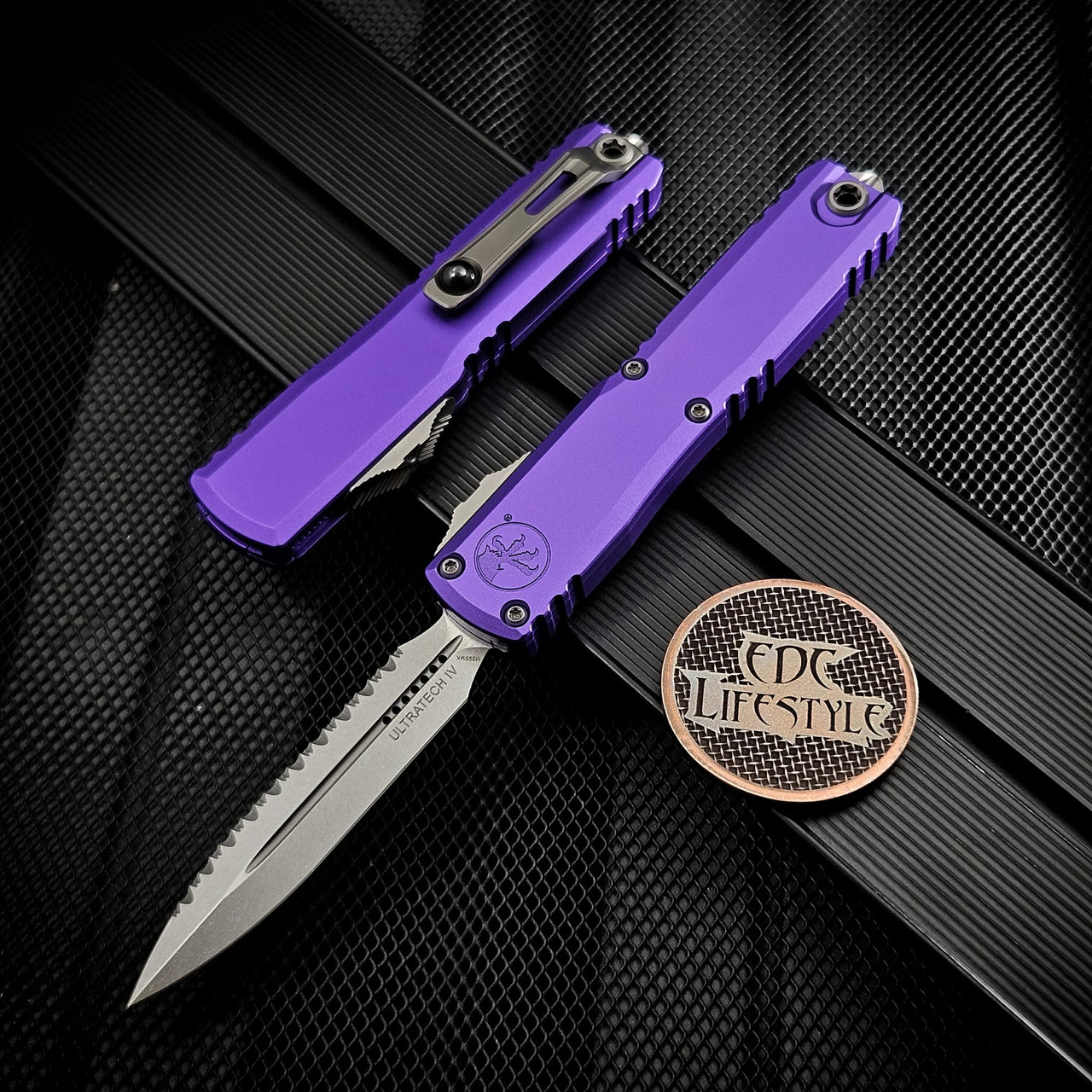 Microtech Ultratech Gen IV Purple D/E 3.5Microtech Ultratech Gen