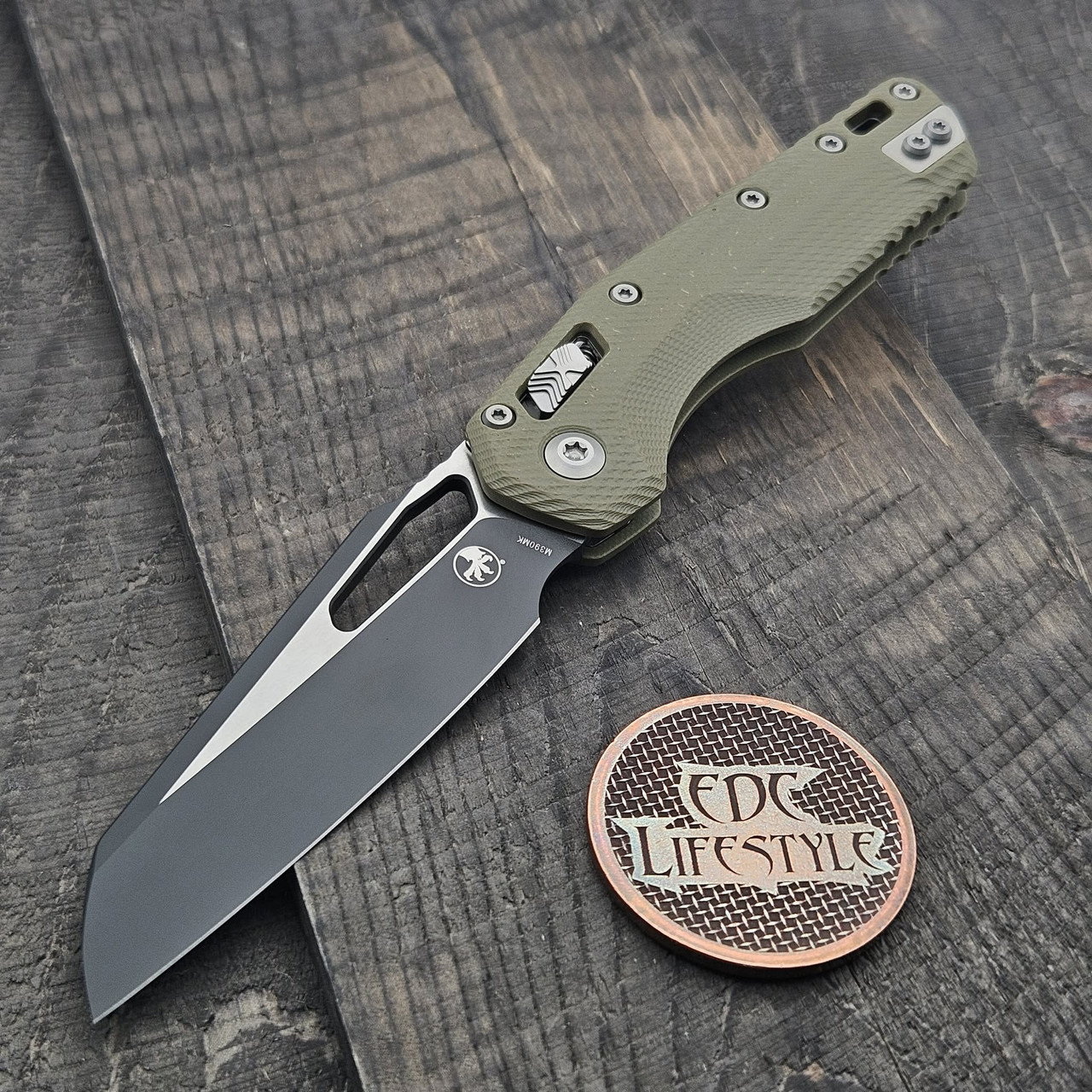 Microtech 210-1FLGTOD MSI Ram-Lok S/E Fluted OD Green G-10 Grenade
