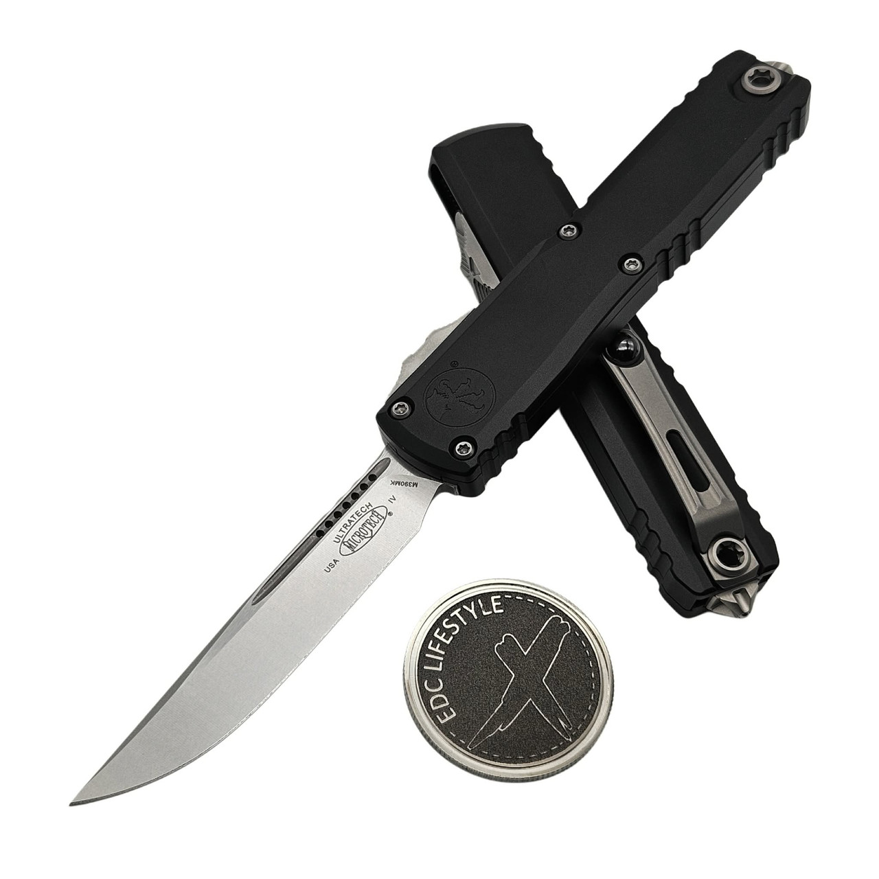 Microtech Ultratech Gen IV Black S/E 3.55" Stonewash 11214-10