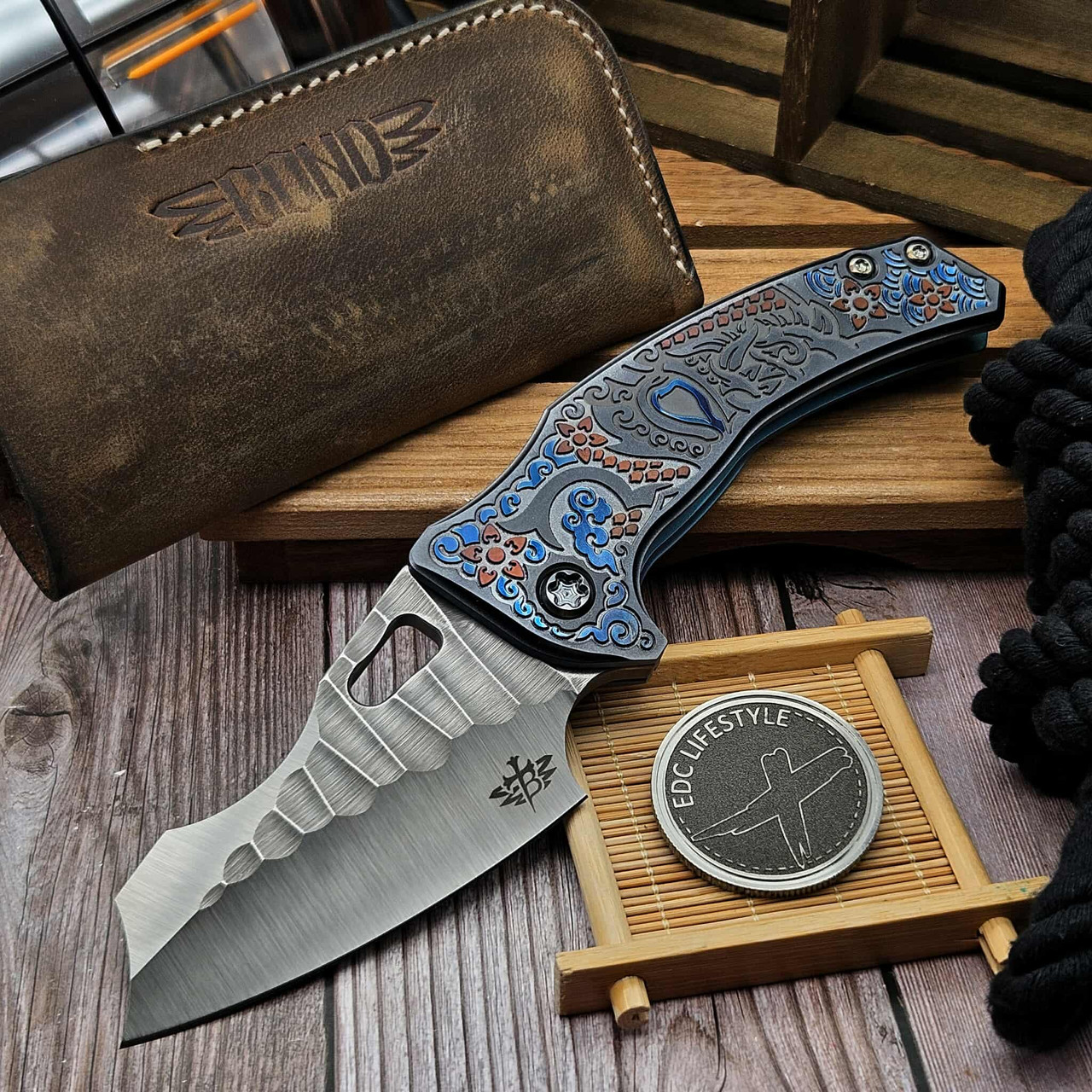 Borka Blades Ti2 Design Shylock Samurai Blue Oreo